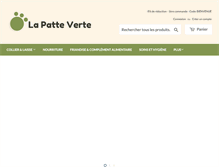 Tablet Screenshot of lapatteverte.com